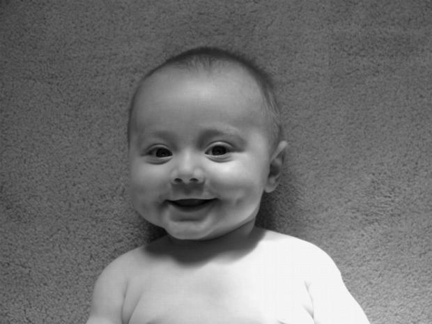 smile bw